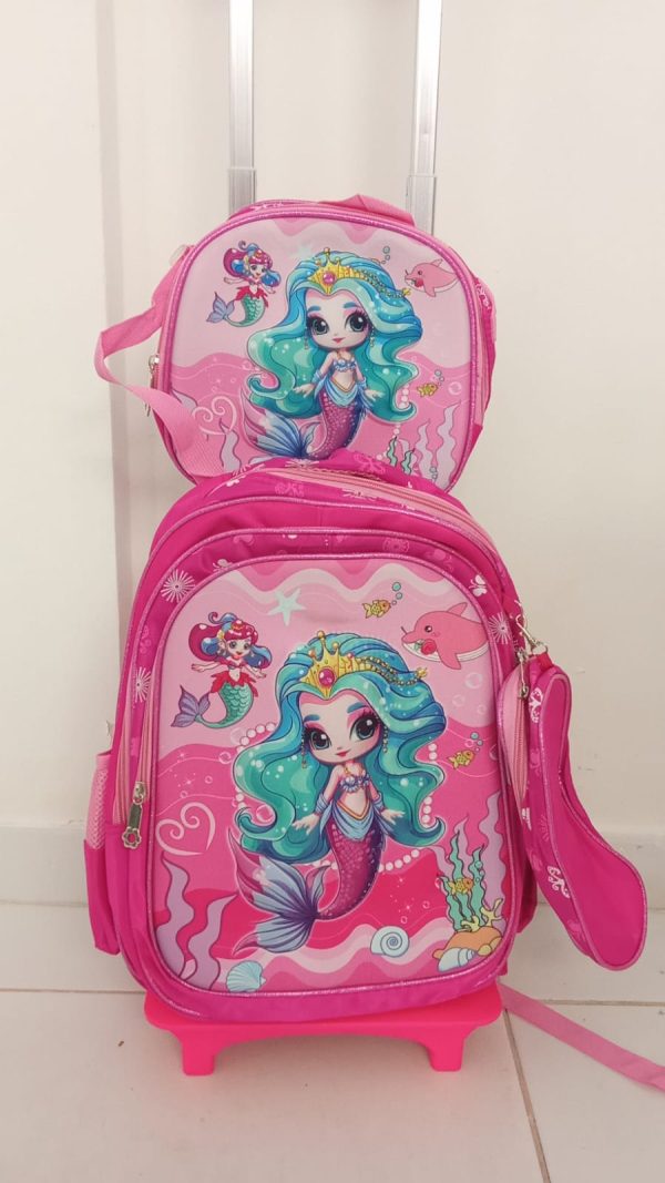 KIT MOCHILA DA SEREIA 3D